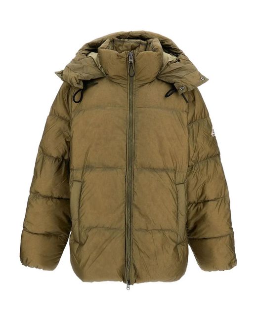 Pyrenex Green Hooded Ripstop Jacket for men