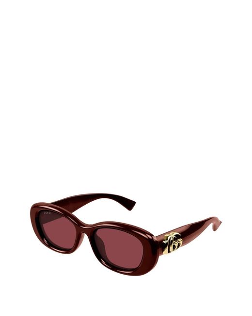 Gucci Pink Oval-Frame Sunglasses