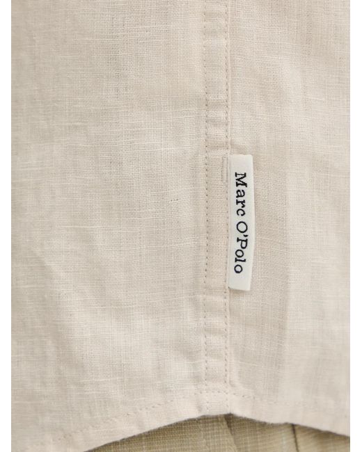 Marc O' Polo Natural Short-Sleeve Chest-Pocket Shirt for men