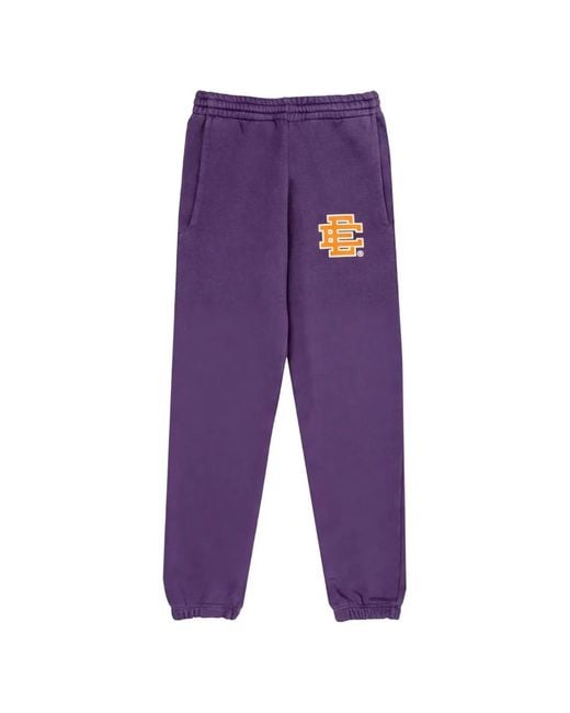 Eric Emanuel Purple Ee Basic Logo-Print Track Pants for men