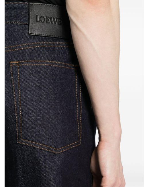Loewe Blue High-rise Wide-leg Jeans for men