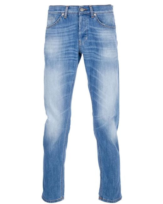 Dondup Blue Stone Washed Jeans for men