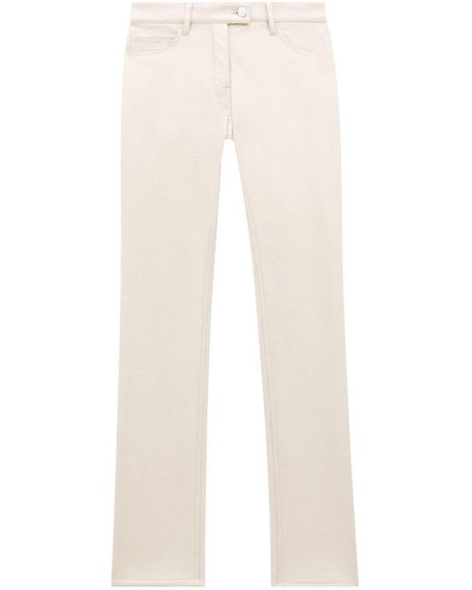 Pantalones de vinilo con cinco bolsillos Courreges de color White