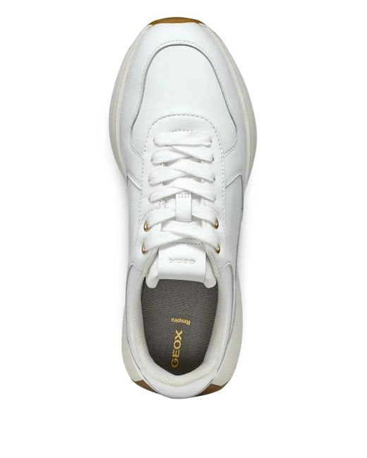 Geox White Amabel Sneakers mit Wedge-Sohle