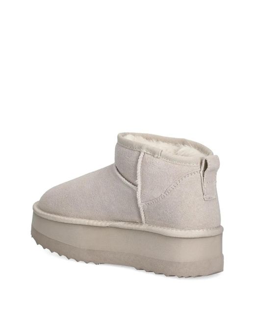 Liu Jo Natural Platform Ankle Boots