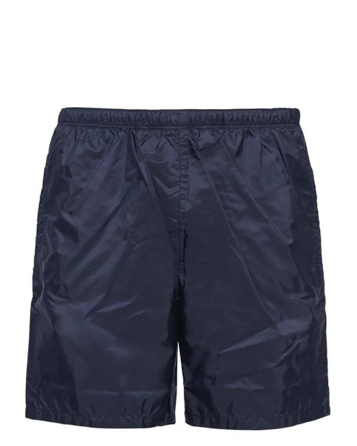Prada Blue Re-Nylon Swim Trunks for men