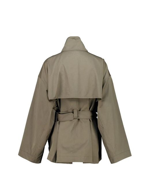 FRAME Natural Storm-Flap Belted Jacket