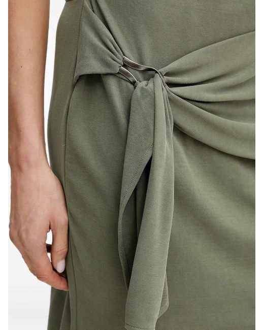 Guess Green Tie-Front Short-Sleeve Dress