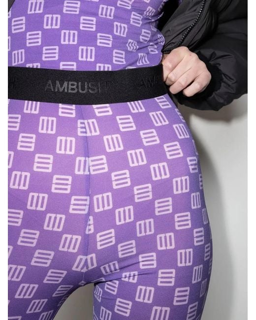 Ambush Multicolor Monogram Knee-Length Shorts