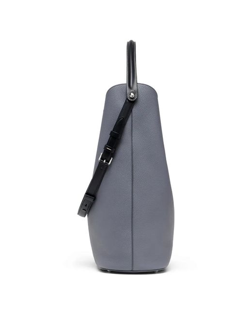 Maison Margiela Blue Xl Dress-Age Leather Shoulder Bag