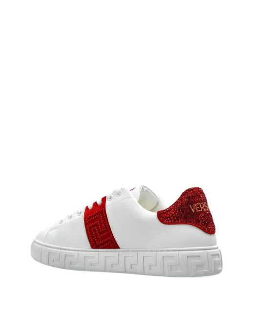 Sneakers Greca Con Decorazione di Versace in Red