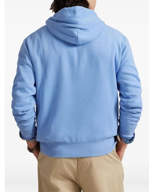 Polo Ralph Lauren Blue Long-Sleeve Hoodie for men