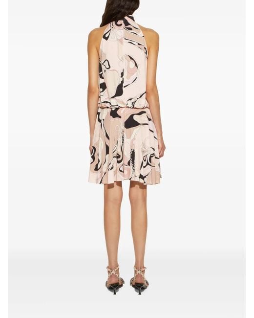 Emilio Pucci Natural Orchidee-Print Dress