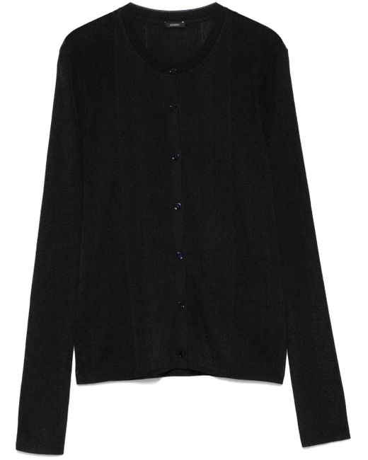 Joseph リブニット カーディガン Black