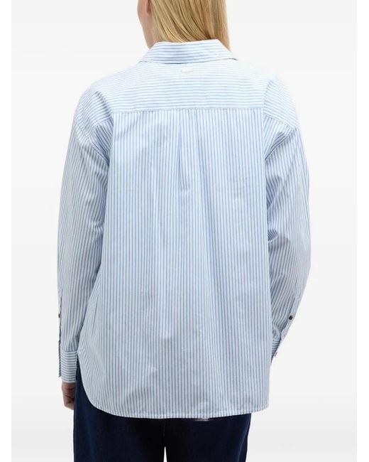 Barbour Blue Polly Striped Shirt
