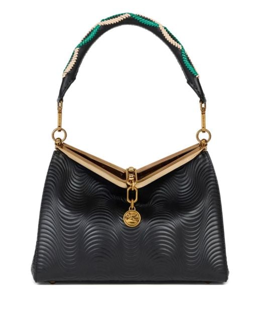 Etro Black Medium Vela Shoulder Bag