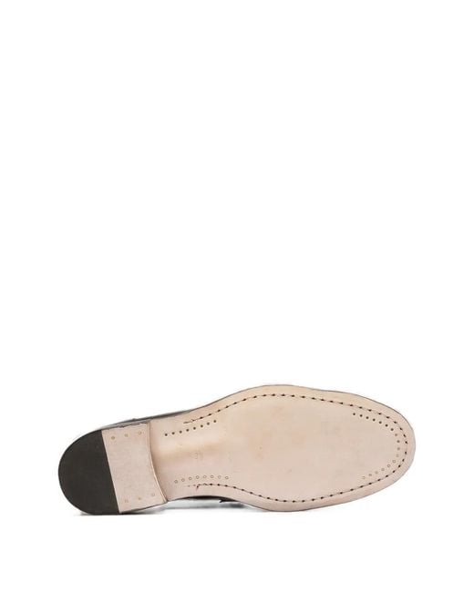 Officine Creative White Mocassins Solitude 001 En Cuir À Bords Dentelés for men