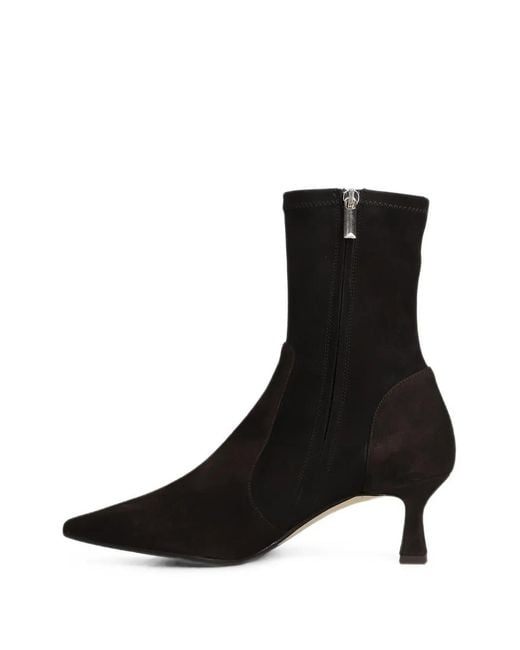 The Seller Black Pointed-Toe Suede Boots