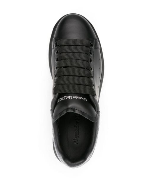 Alexander McQueen Black Sneaker mit oversized-sohle