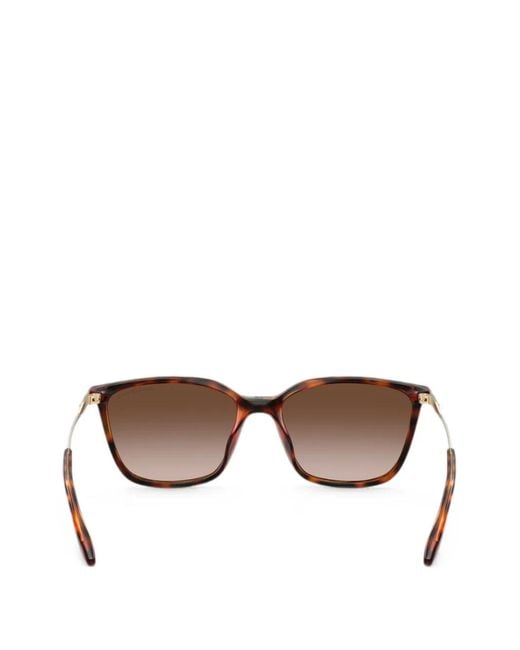 ARMANI EXCHANGE Brown Tortoiseshell-Effect Square-Frame Sunglasses