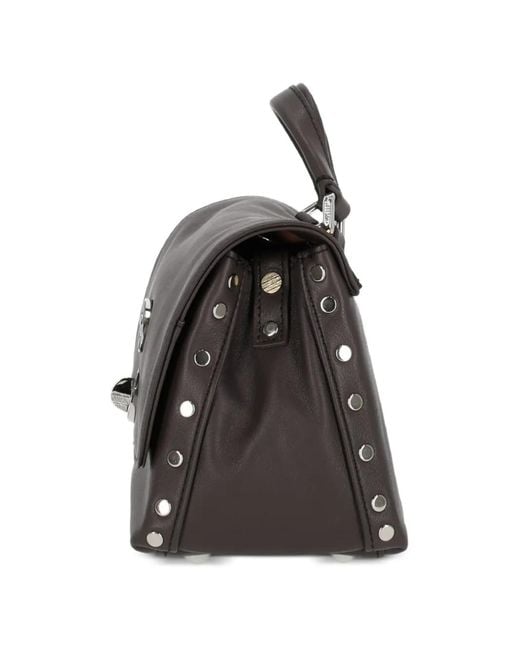 Zanellato Black Baby Postina Stud-Embellished Tote Bag