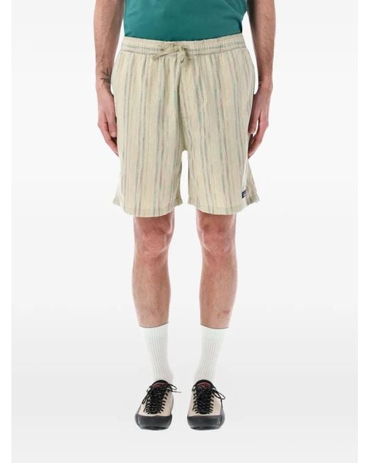 Patagonia Natural Baggies Striped Drawstring Shorts for men