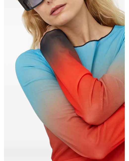 Won Hundred Red Long-Sleeved Top