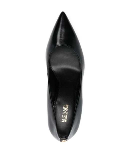 MICHAEL Michael Kors Black Clara 80Mm Leather Pumps