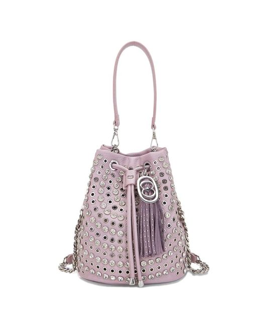 La Carrie Pink Small Bucket Bag