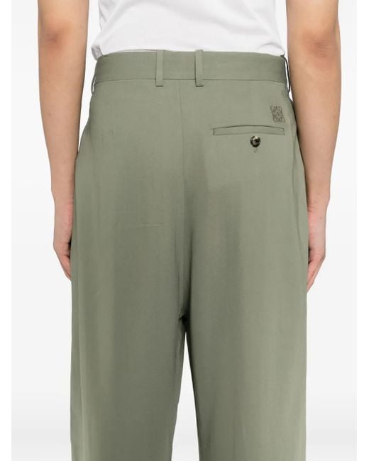 メンズ Loewe ロゴ パンツ Green