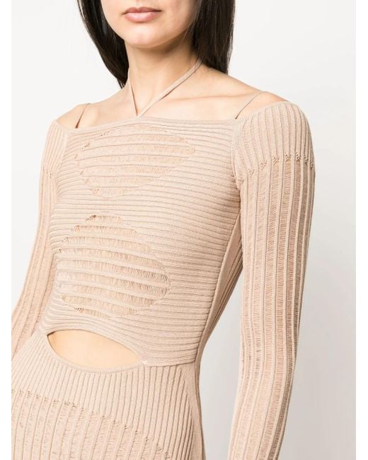 ANDREADAMO Natural Dresses Beige