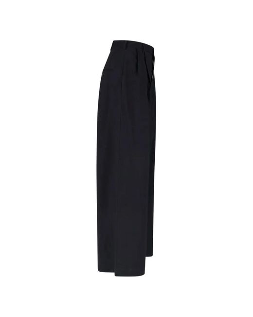 Uma Wang Black Pleated Trousers
