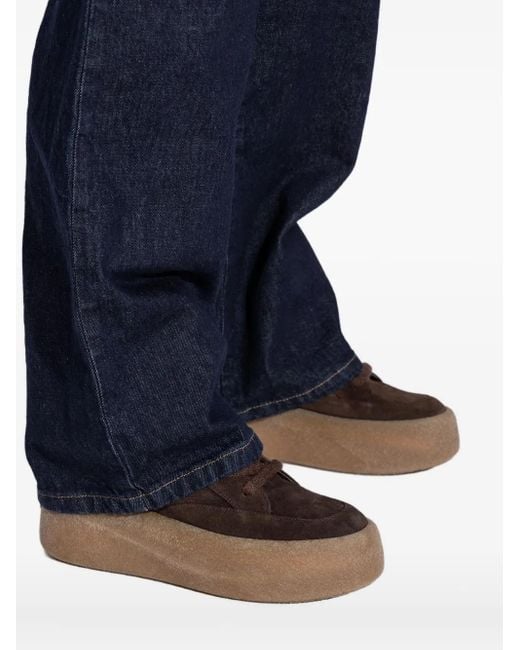 Vic Matié Black Lace-Up Platform Sneakers