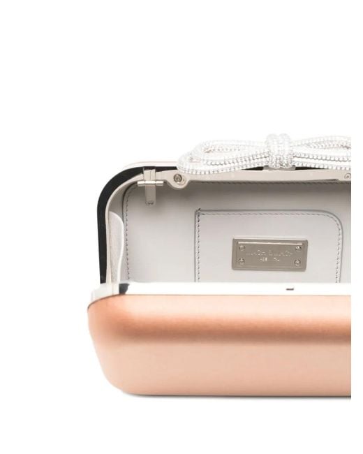 Mach & Mach Clutch Verfraaid Met Kristallen in het Pink