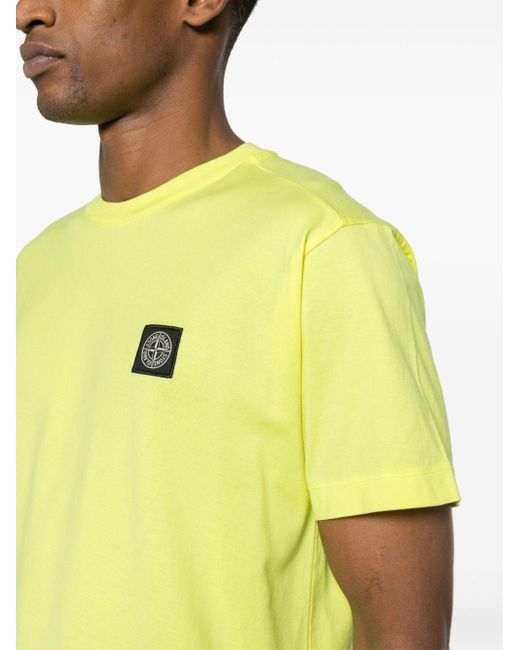 stone island t shirt yellow