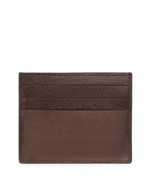 Brunello Cucinelli Brown Suede Card Case
