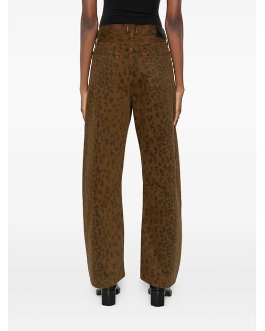 Citizens of Humanity Brown Cheetah-Print Jeans
