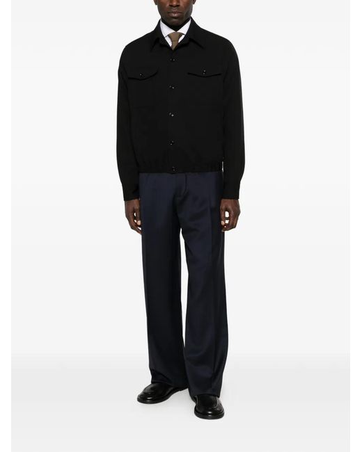Lardini Black Buttoned Pocket Jacket for men