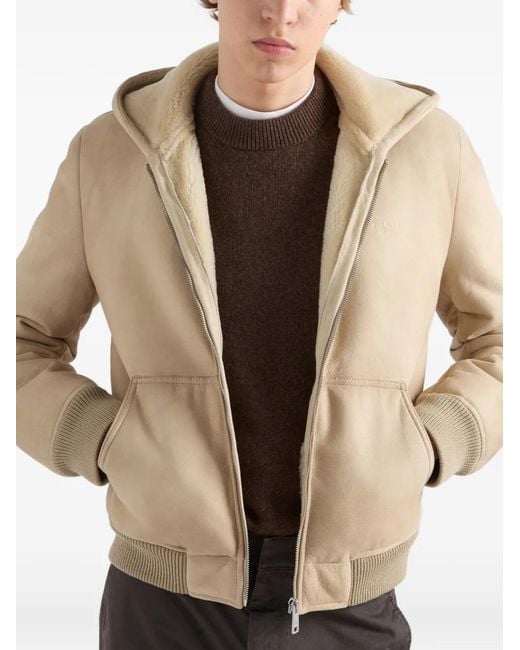 Bomber di Prada in Natural da Uomo