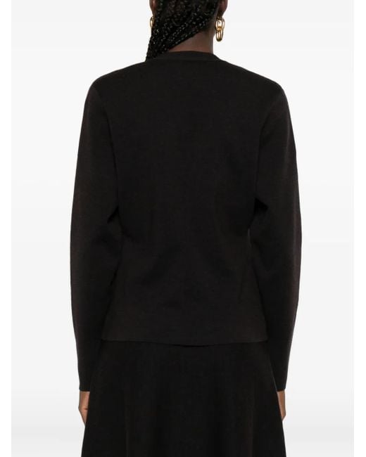 P.A.R.O.S.H. Black Button-Front Cardigan