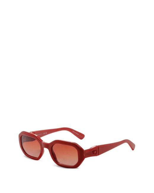Longchamp Pink Geometric-Frame Sunglasses