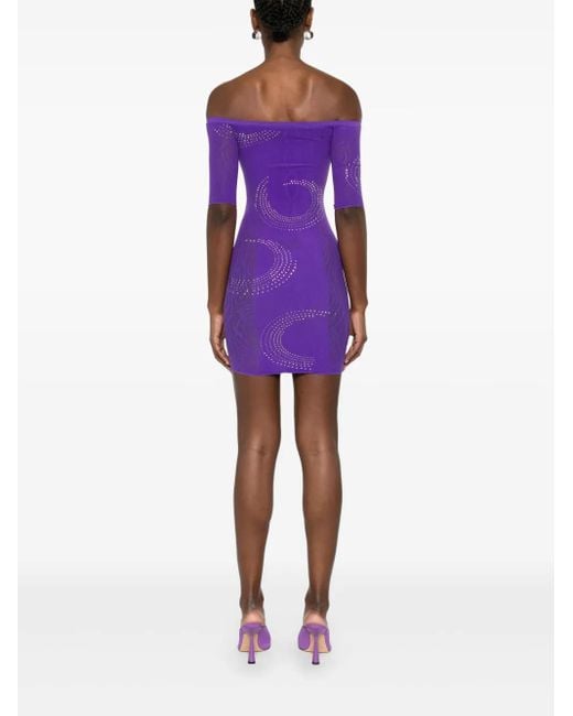 POSTER GIRL Purple Alice Mini Dress