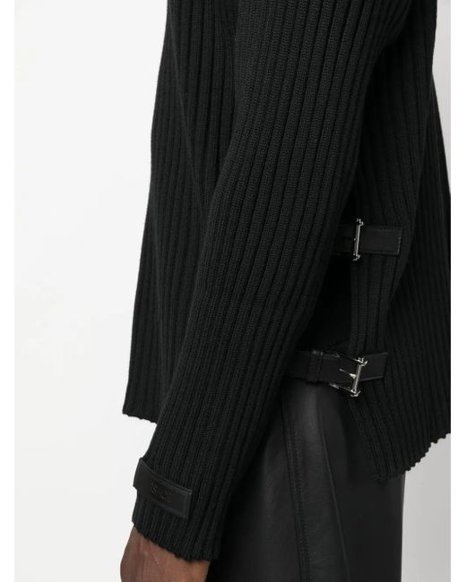Versace Trui Met Zijsplit in het Black voor heren