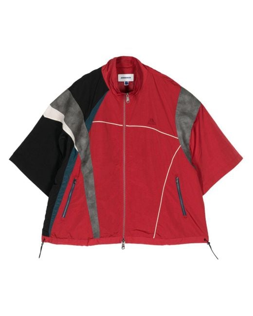 Adererror Red Colour-block Short-sleeve Jacket for men
