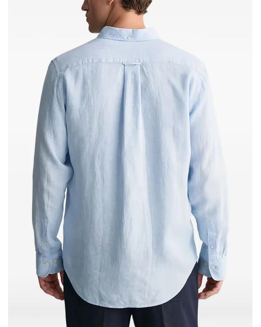 Gant Blue Chest-Pocket Shirt for men
