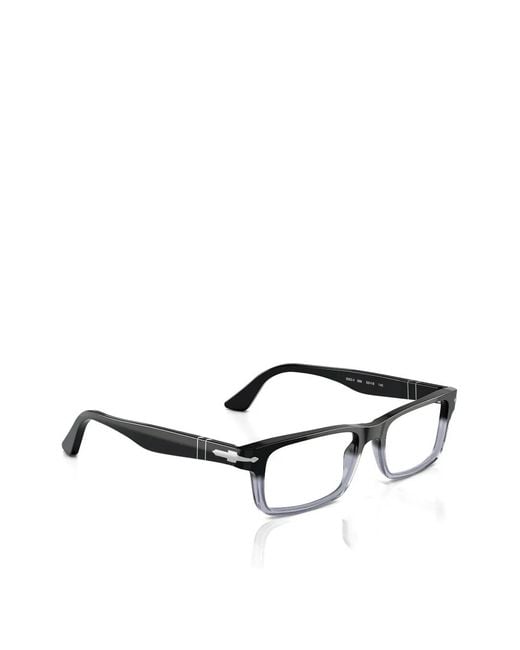 Persol Brille Mit Eckigem Gestell in Black für Herren
