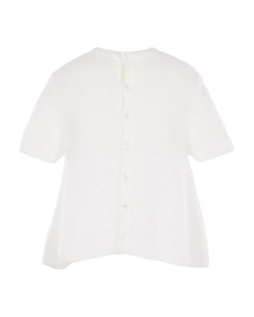 Loewe White Wool Sweater