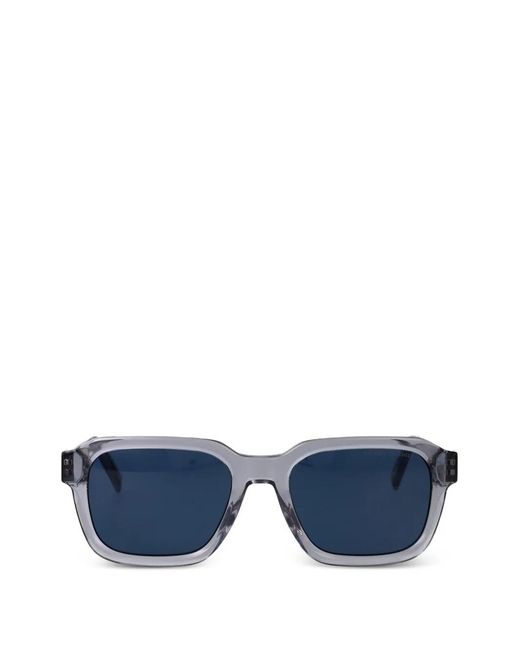 Tommy Hilfiger Blue Rectangle-Frame Sunglasses for men