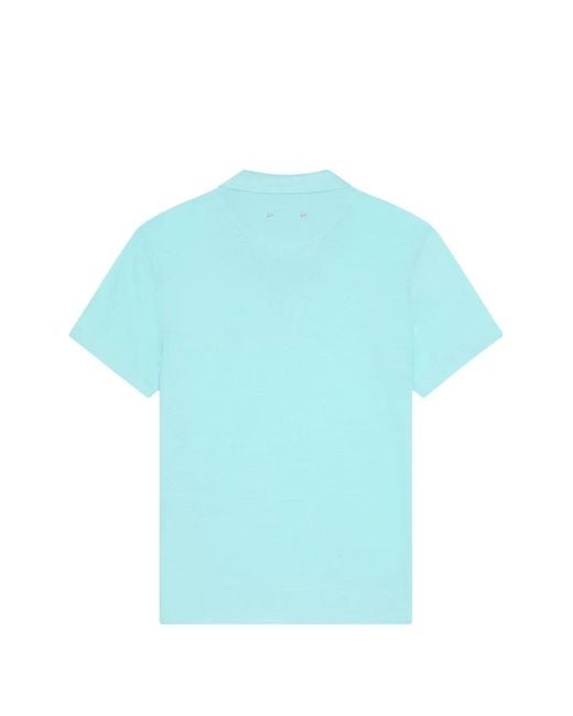 Vilebrequin Blue Embroidered Polo Shirt for men