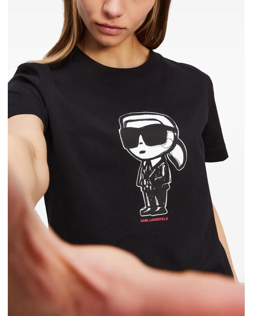 Karl Lagerfeld Black Ikon T-Shirt